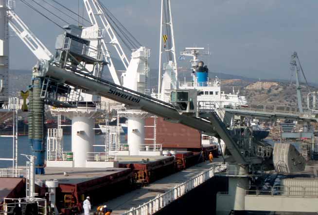 Siwertell unloader specified to keep cement handling clean
